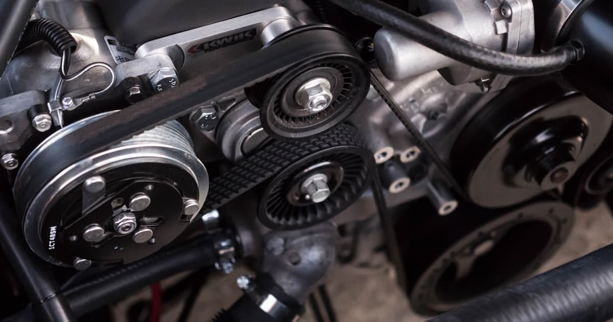 Mechaniker arbeitet unter einem Fahrzeug in einer Schweizer Garage